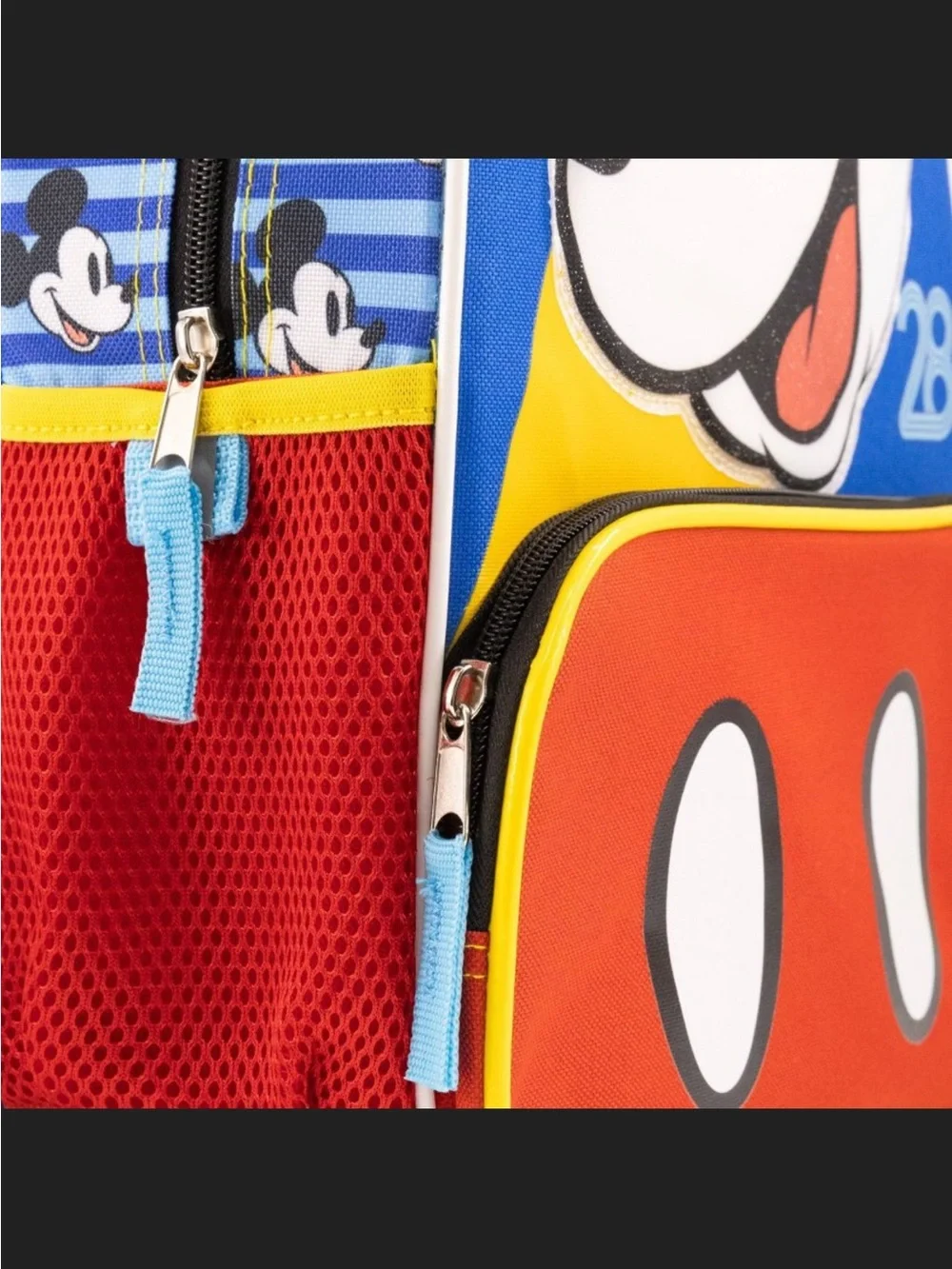 Disney Kids Mickey Mouse 14” Backpack - Red/Blue/Yellow NWT